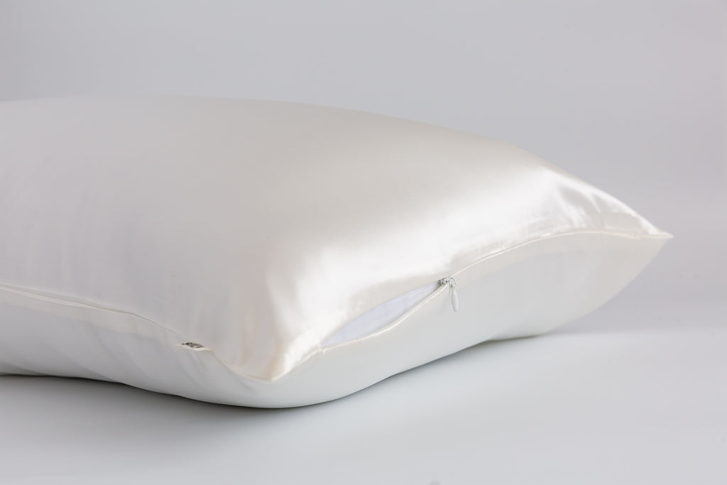 PEARL WHITE PILLOWCASE HIDDEN ZIPPER